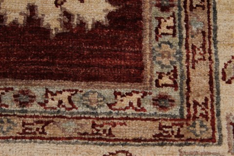 Pishavar Beige Hand Knotted 55 X 611 Area Rug 250-27158 Image 9