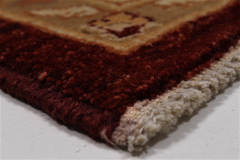 Pishavar Beige Hand Knotted 510 X 611 Area Rug 250-27159 Image 10