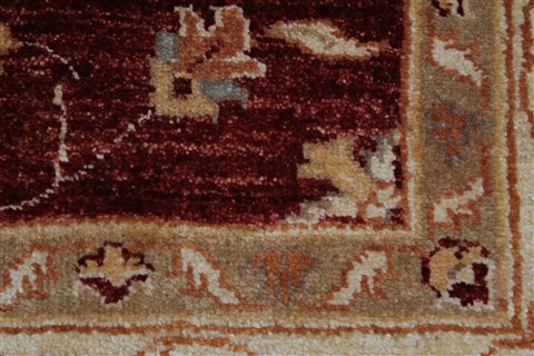 Pishavar Beige Hand Knotted 510 X 611 Area Rug 250-27159 Image 13