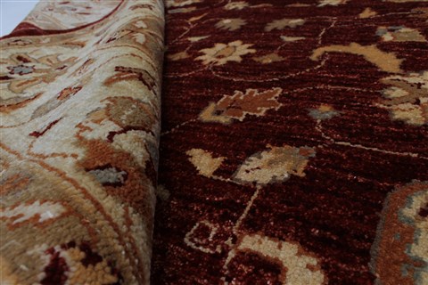 Pishavar Beige Hand Knotted 510 X 611 Area Rug 250-27159 Image 3