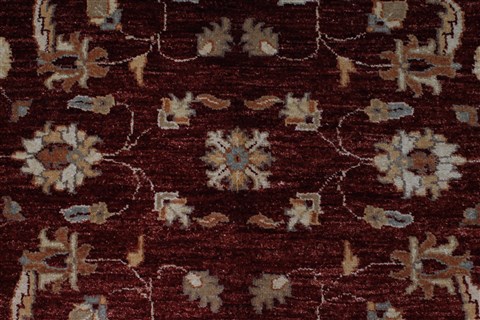 Pishavar Beige Hand Knotted 510 X 611 Area Rug 250-27159 Image 8
