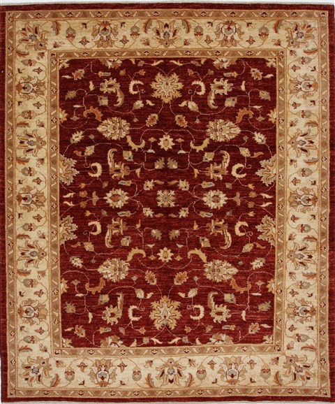 Pishavar Beige Hand Knotted 510 X 611 Area Rug 250-27159 Image 0