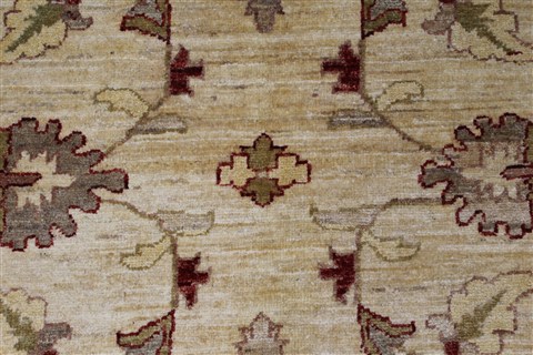 Pishavar Beige Hand Knotted 51 X 610 Area Rug 250-27160 Image 8