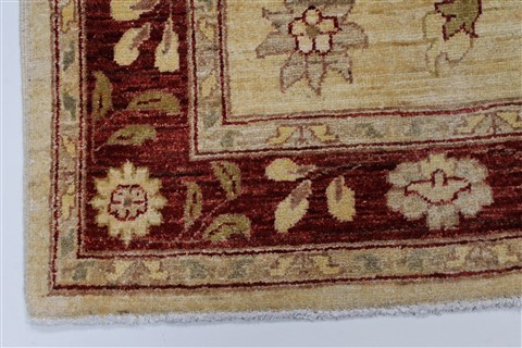 Pishavar Beige Hand Knotted 51 X 610 Area Rug 250-27160 Image 9