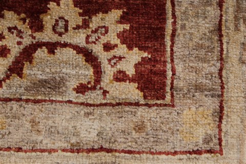 Pishavar Beige Hand Knotted 50 X 610 Area Rug 250-27161 Image 10