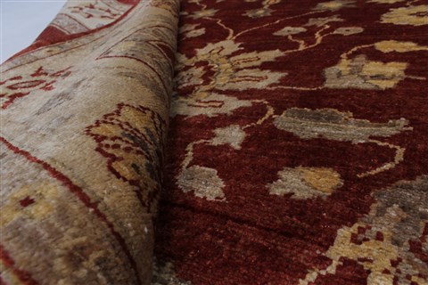 Pishavar Beige Hand Knotted 50 X 610 Area Rug 250-27161 Image 1