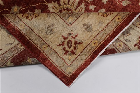 Pishavar Beige Hand Knotted 50 X 610 Area Rug 250-27161 Image 2