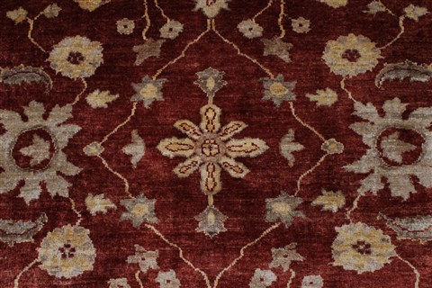 Pishavar Beige Hand Knotted 50 X 610 Area Rug 250-27161 Image 6