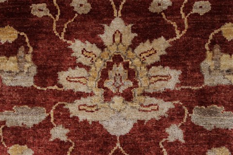 Pishavar Beige Hand Knotted 50 X 610 Area Rug 250-27161 Image 9