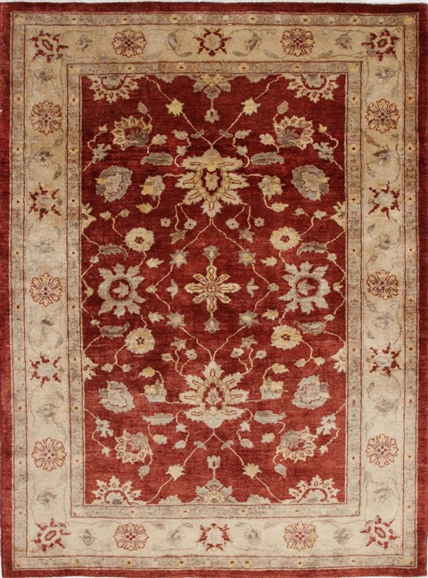 Pishavar Beige Hand Knotted 50 X 610 Area Rug 250-27161 Image 0