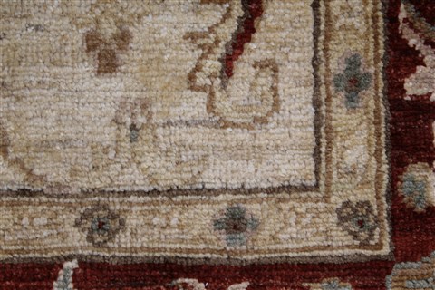 Pishavar Beige Hand Knotted 51 X 67 Area Rug 250-27162 Image 12
