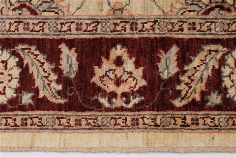 Pishavar Beige Hand Knotted 411 X 68 Area Rug 250-27163 Image 5