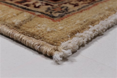 Pishavar Beige Hand Knotted 411 X 68 Area Rug 250-27163 Image 8