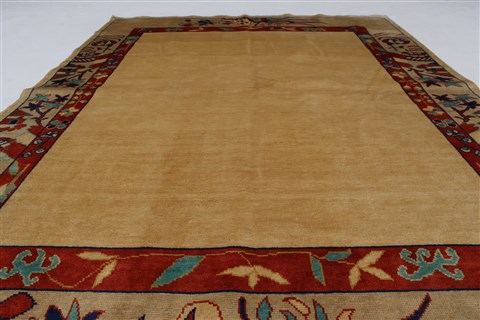 Modern Beige Hand Knotted 49 X 66 Area Rug 250-27164 Image 3