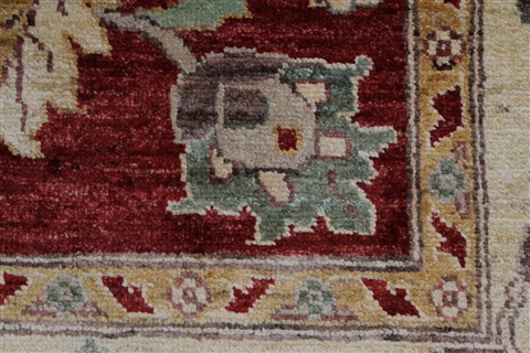Pishavar Red Hand Knotted 410 X 67 Area Rug 250-27167 Image 10