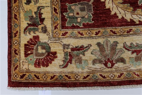 Pishavar Red Hand Knotted 410 X 67 Area Rug 250-27167 Image 7