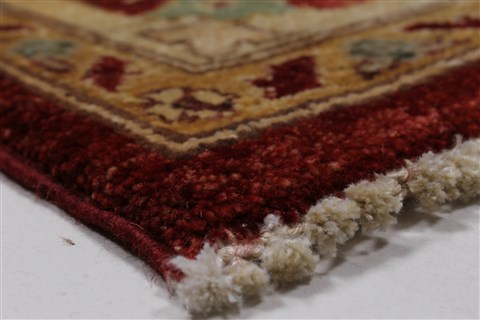 Pishavar Red Hand Knotted 410 X 67 Area Rug 250-27167 Image 8