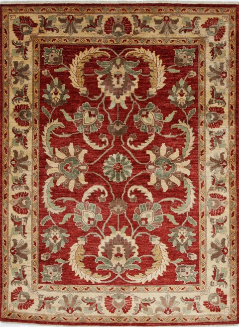 Pishavar Red Hand Knotted 410 X 67 Area Rug 250-27167 Image 0