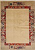 Modern Beige Hand Knotted 410 X 611  Area Rug 250-27168 Thumb 0