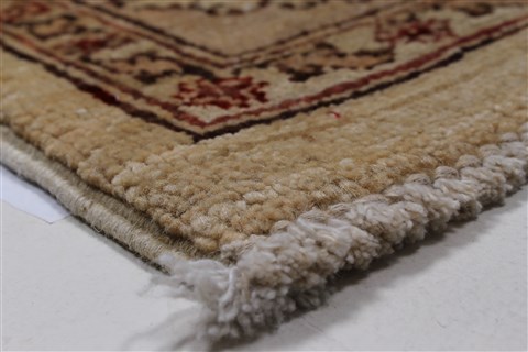 Pishavar Beige Hand Knotted 410 X 67 Area Rug 250-27169 Image 9