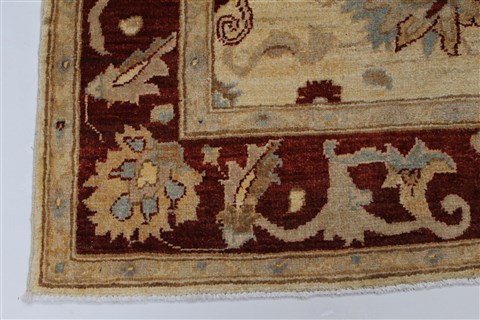 Pishavar Beige Hand Knotted 411 X 66 Area Rug 250-27170 Image 10