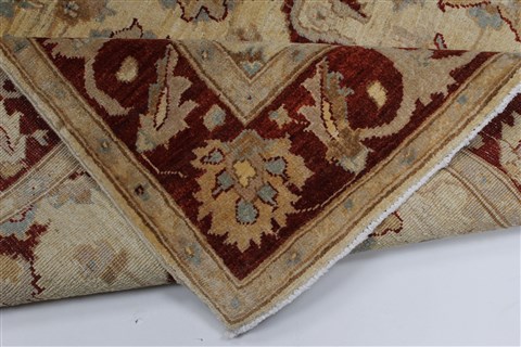 Pishavar Beige Hand Knotted 411 X 66 Area Rug 250-27170 Image 5