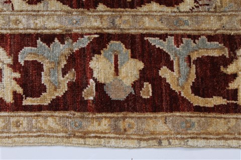 Pishavar Beige Hand Knotted 411 X 66 Area Rug 250-27170 Image 8