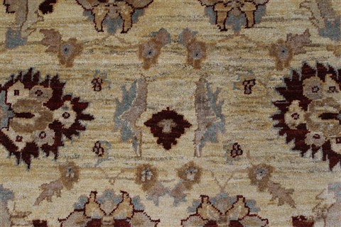 Pishavar Beige Hand Knotted 411 X 66 Area Rug 250-27170 Image 9