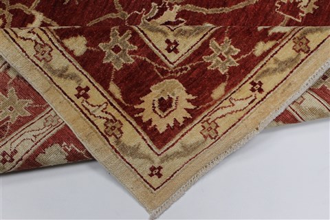 Pishavar Beige Hand Knotted 50 X 67 Area Rug 250-27171 Image 3