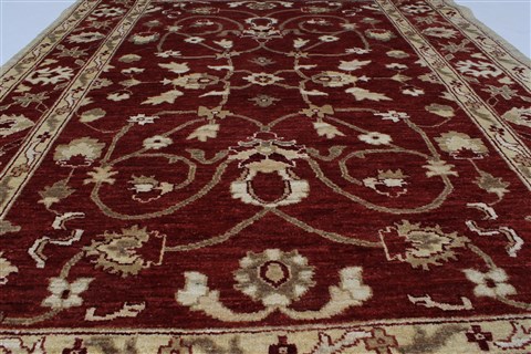 Pishavar Beige Hand Knotted 50 X 67 Area Rug 250-27171 Image 5
