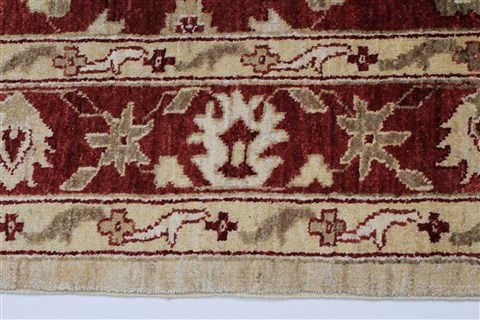 Pishavar Beige Hand Knotted 50 X 67 Area Rug 250-27171 Image 6