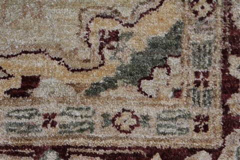 Pishavar Beige Hand Knotted 49 X 68 Area Rug 250-27172 Image 10