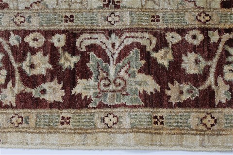 Pishavar Beige Hand Knotted 49 X 68 Area Rug 250-27172 Image 5