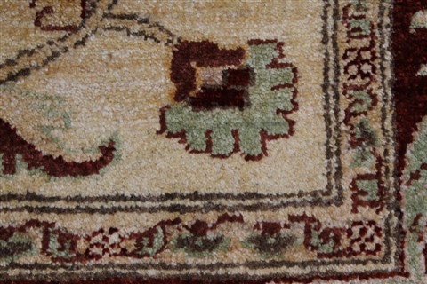 Pishavar Beige Hand Knotted 411 X 67 Area Rug 250-27173 Image 11