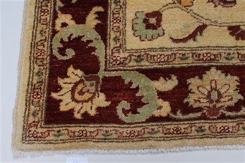 Pishavar Beige Hand Knotted 411 X 67 Area Rug 250-27173 Image 8