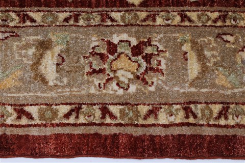 Pishavar Red Hand Knotted 47 X 69 Area Rug 250-27175 Image 5