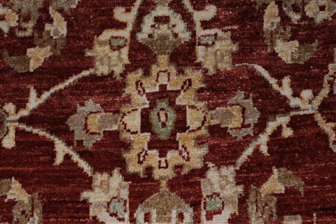 Pishavar Red Hand Knotted 47 X 69 Area Rug 250-27175 Image 6