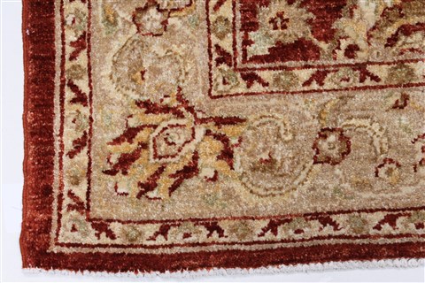 Pishavar Red Hand Knotted 47 X 69 Area Rug 250-27175 Image 7