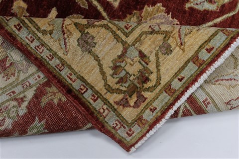 Pishavar Beige Hand Knotted 50 X 70 Area Rug 250-27176 Image 1