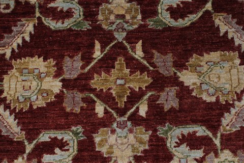 Pishavar Beige Hand Knotted 50 X 70 Area Rug 250-27176 Image 5