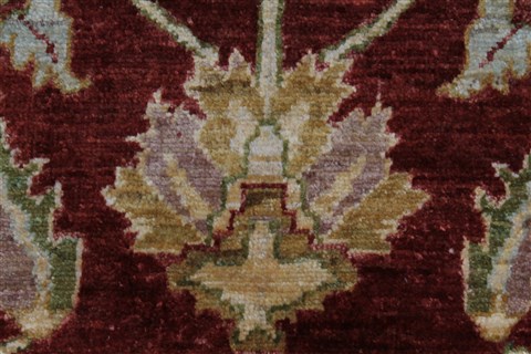 Pishavar Beige Hand Knotted 50 X 70 Area Rug 250-27176 Image 8
