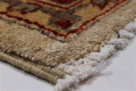 Pishavar Beige Hand Knotted 411 X 65 Area Rug 250-27177 Image 10