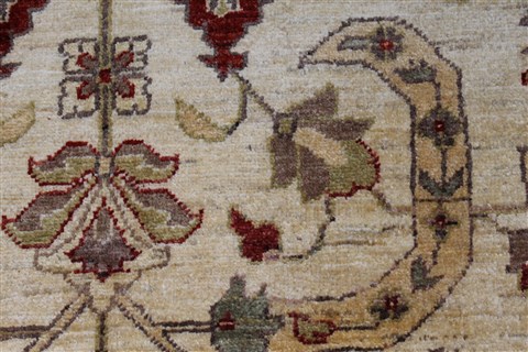 Pishavar Beige Hand Knotted 411 X 65 Area Rug 250-27177 Image 11