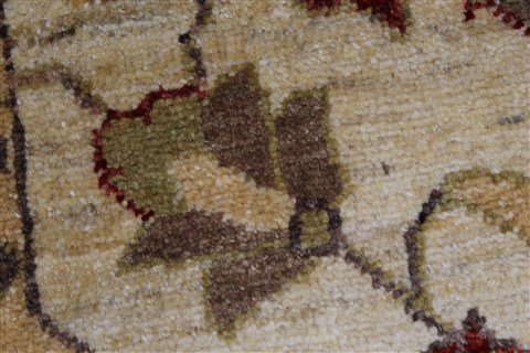 Pishavar Beige Hand Knotted 411 X 65 Area Rug 250-27177 Image 12
