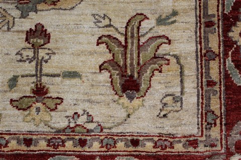 Pishavar Beige Hand Knotted 411 X 65 Area Rug 250-27177 Image 14