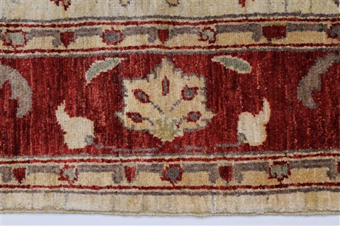 Pishavar Beige Hand Knotted 411 X 65 Area Rug 250-27177 Image 7