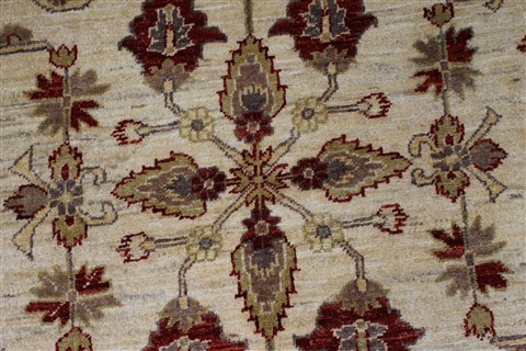Pishavar Beige Hand Knotted 411 X 65 Area Rug 250-27177 Image 8