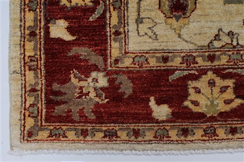 Pishavar Beige Hand Knotted 411 X 65 Area Rug 250-27177 Image 9