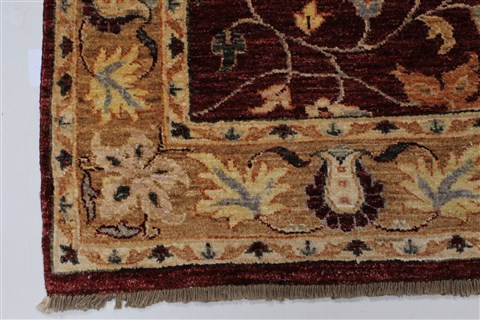 Pishavar Beige Hand Knotted 47 X 79 Area Rug 250-27180 Image 7