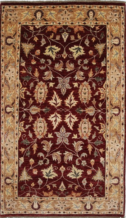 Pishavar Beige Hand Knotted 47 X 79 Area Rug 250-27180 Image 0
